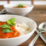 Curry met pinda's en wortel