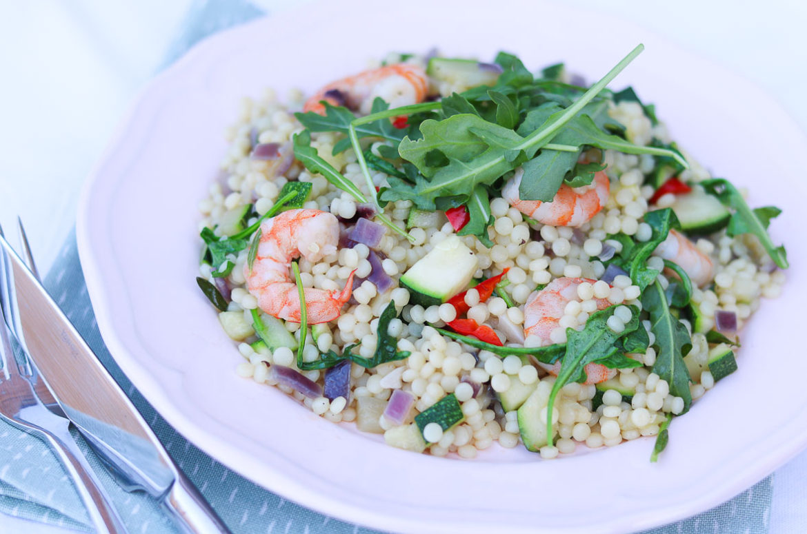 Parelcouscous_scampi_courgette